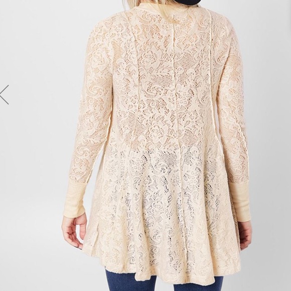 NWT Free People coffee in the morning tunic top - Picture 4 of 6